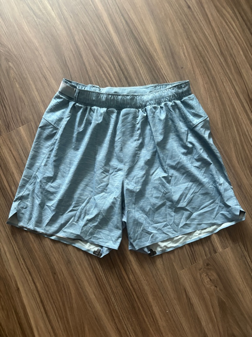 Lululemon Light Aqua Blue Men’s Athletic Shorts